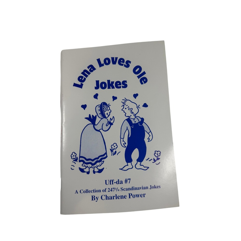 VTG Uff-da #7‎ Scandinavian Jokes Book by Charlene Power Signed 1st Edition